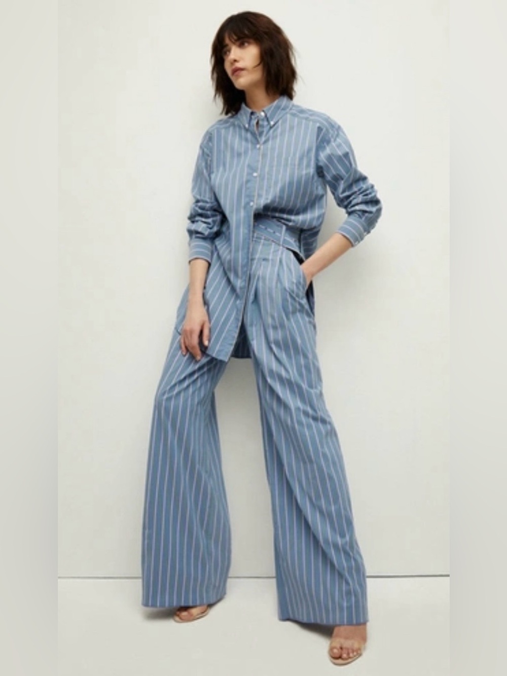 Veronica Beard set, comprising a shirt (size 8) and trousers (size 10)